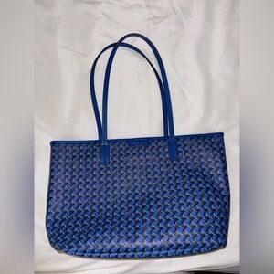 Tory Burch Geometric Blue Tote